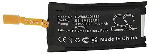 vhbw Battery Replacement for Samsung EB-BR365ABE for Smartwatch Watch Fitness Bracelet (200 mAh, 3.85 V, Li-polymer) + Tools