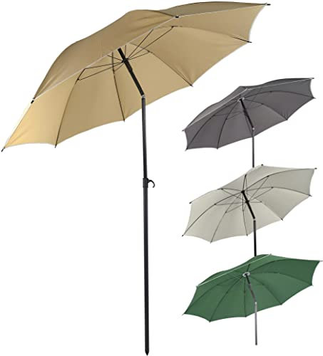 VCM Sonnenschirm Strandschirm Schirm Balkonschirm Gartenschirm rund UV-Schutz 200, Grün