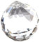 Oikabio Bola colgante de cristal facetado de 40 mm (transparente)