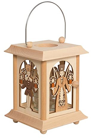 Farolillo de mesa de madera – Original Montes Metálicos * Muchos diseños a elegir * (Ángel y minero )