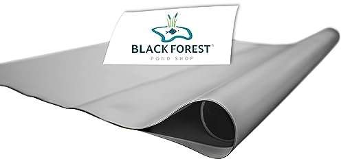 Black Forest Pond Shop SIKA PVC Teichfolie grau 1 mm 4 x 8 m DIY für Teich Schwimmteich Gartenteich - Made in Germany 4x8m