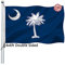 South Carolina Flagge, 10,2 x 15,2 cm, doppelseitig, strapazierfähig, SC-Staatsflaggen mit 2 Messingösen, Palmetto-Staatsflagge