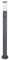 GLOBO Stehleuchte Sensor Außenleuchte Gartenlampe Standleuchte mit Bewegungsmelder, IP44, Edelstahl anthrazit opal, 1x E27 Fassung, DxH 12,7x110 cm