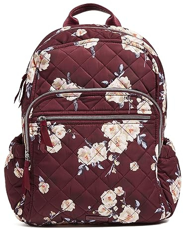 Vera Bradley Damen Performance Twill Campus Rucksack Büchertasche, Blüten und Zweige, Einheitsgröße