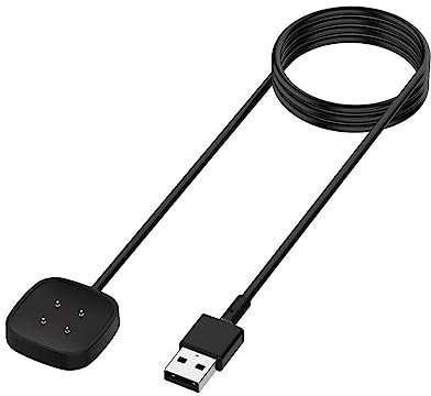 Charger for Fitbit Versa 4/Versa 3/Sense 2/Sense, Replacement Charging Cable Cord Magnetic Dock Stand for Fitbit Sense 1/2, Versa 3/4 Smartwatch-1m/3.3ft