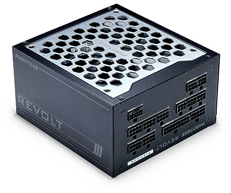 Phanteks Revolt 1000W Platinum, ATX 3.0, PCIe 5.0, vollmodular - 1000 Watt, schwarz