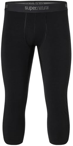 super.natural M ARCTIC230 TIGHT 3/4 Winter Unterwäsche Herren lang - Merino Funktionswäsche für Wintersport und sehr kalte Tage, Atmungsaktiv & geruchsabweisend