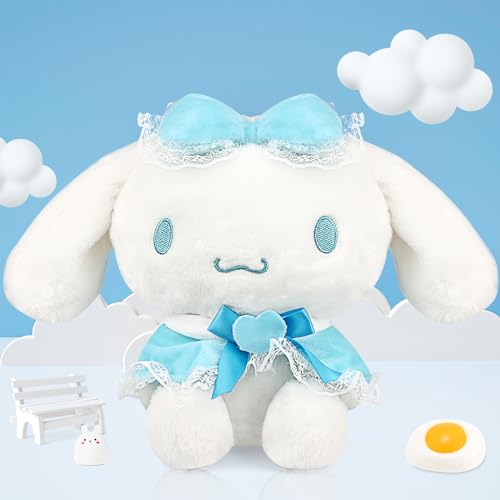 Cinnamoroll Plush, Cinnamoroll Plüsch Kuscheltier, 20cm Cinnamoroll Plüschtiere für Kinder, Kawaii Plüschtier Merch, Anime Puppe Cute Plushies Spielzeug für Mädchen