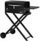 Onlyfire BBQ Wood Pellet Grill Smoker with Foldable Cart, Meat Probe, 2 Tiers Cooking Area, Portable Tabletop Grilling Stove for Outdoor Kitchen Cooking Smoke and Roast, RV Camping, Black GS343