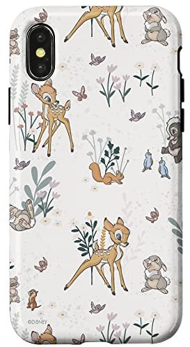 iPhone X/XS Disney Bambi and Thumper Floral Case
