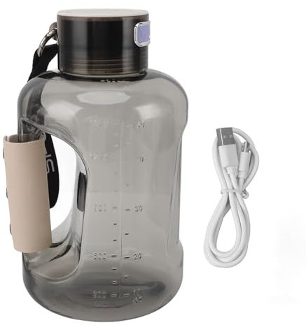 1.5L Hydrogen Water Bottle, Rich in Antioxidant Hydrogen, Large Capacity Generator for Enhanced Performance (Black)