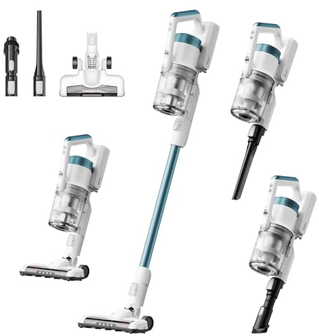 Eureka RapidClean Pro NEC280TL Cordless Stick Vacuum Cleaner – Lightweight 5.3 lbs, 40-Min Runtime, LED Headlights, 3 Power Modes, Ideal for Pet Hair, Hard Floors & Carpets