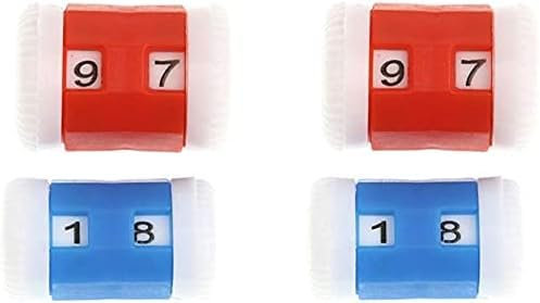 4 Stück Kunststoff-Stricknadeln, Reihenzähler, 2 Größen, praktisches Design und langlebig, Häkeln und Stricken