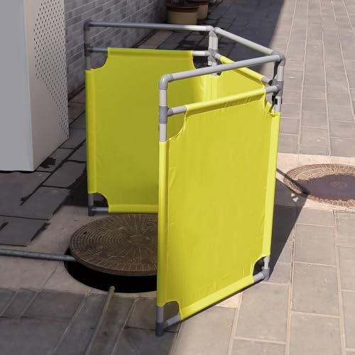 Mobiles Absperrung Barrikade Sicherheitsbarrieretor Tragbar, Einfahrtsbauzaun für Park-/Aufzugswartung, Straßensperren-Verkehrszäunungszeichen, Barrieren zur Massenkontrolle ( Color : 6 X Pannel )