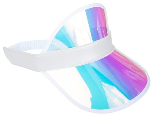 AOKWAWALIY Cappello da Sole in Plastica Moda Cappello Visiera da Sole Cappello con Visiera Trasparente Visiera da in Plastica Trasparente Unisex Protezione da Cappelli da