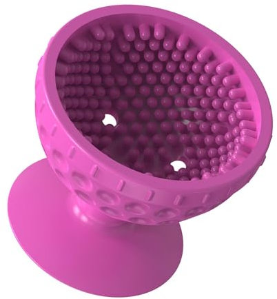 LearnLyrics Tragbarer Golfball-Reiniger, tragbarer Golfball-Reiniger | Golfball-Reiniger aus weichem Silikon mit Saugnapfboden, tragbares Golfzubehör, Bürste