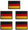 5 Stücke 5x3 cm Mini Deutschland Flaggen Patch Gestickt Abzeichen Deutsch Applikationen für Kleidung Taschen Rucksack Uniform Weste Hundegeschirr Militär Taktisch Draussen Jersey