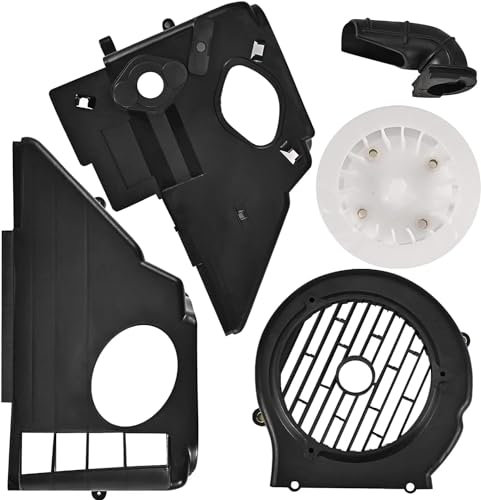 Trkimal Couvercle de ventilateur de refroidissement de remplacement pour GY6 125cc 150cc ATV Quad 4 Wheeler Go Kart Moped Scooter (GY6-125/150)