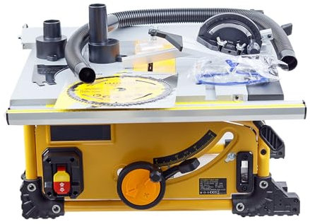 80 Teeth Circular Saw 1500W Dust-Free Wood Cutting Machine - Portable Woodworking Sliding Table Saw for DIY Working - 8-Inch Desktop Saw
