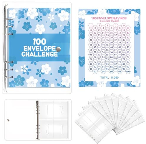 Tkxjry Raccoglitore, Raccoglitore Ad Anelli A5, Raccoglitore Ad 6 Anelli, A5 Budget Planner, Raccoglitore Notebook, Budget Planner Raccoglitore, Per Risparmi Lavoro Casa Budget Contanti Organizzatore