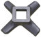KGA SUPPLIES Hachoir à viande en croix compatible avec Kenwood A950 A950A AT950 AT950A