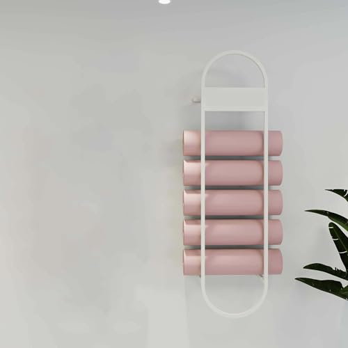 Yiustldd Aufbewahrungsregal Für Yogamatten, Metall-Wandhalterung Für Yogamatten Zum Aufhängen Von Widerstandsbändern, Ausstellungsregal Für Trainingsmatten