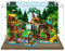 Vetrina in acrilico per Lego 42631 Expedition Set da costruzione di case sull'albero, trasparente, antipolvere, compatibile con Lego 42631 (solo vetrina) (base in legno)