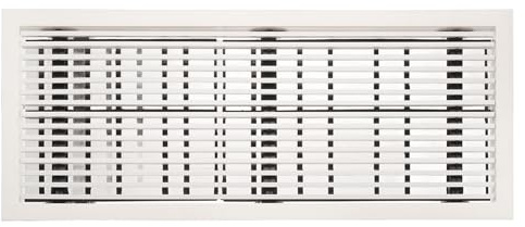 PATIKIL 1 Stück Lineares Balken-Luftgitter 28 x 11 Zoll ABS Material Entfernbare Luftzufuhrgitter Linearer Diffusor Belüftungslamellenabdeckung Für Decken Wände Und Böden Weiß