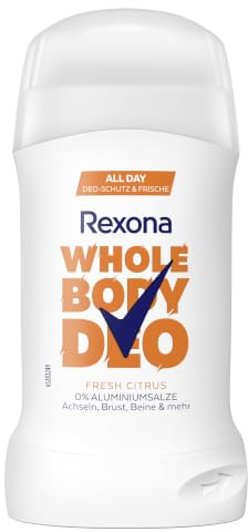 Rexona Whole Body Deodorant Stick Fresh Citrus Deo für All Day Deo-Schutz & Frische ohne Aluminiumsalze 50 ml