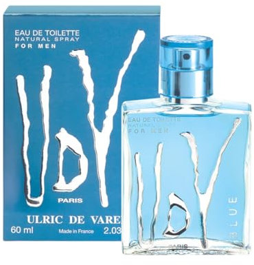 Ulric de Varens - Eau De Toilette UDV Blue - Fougère Fraîche - Parfum Homme - Vaporisateur - Made in France - 60 ml