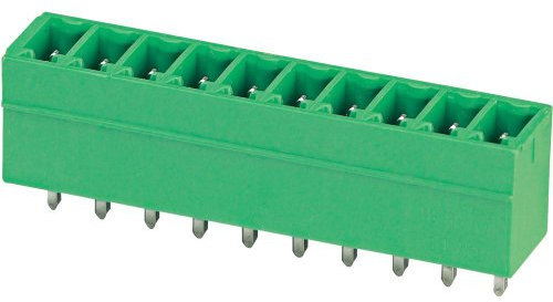 PHOENIX CONTACT MCV 1,5/4-G-3,5 Leiterplattengrundleiste, Nennquerschnitt 1,5 mm², Farbe grün, Anzahl der Anschlüsse 4, Artikelfamilie MCV 1,5/..-G, Rastermaß 3,5 mm, 250 Stück