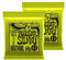 Ernie Ball 2221 Akustikgitarre Saiten, 10 - 46, Motiv „Regular Slinky“, 2er-Pack