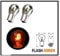 Other Blinkerbirnen für Heckblinker 581 BAU15S PY21W Blinker S25 12V Chrom Silber Bernstein