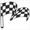 JINTORA Autocollant Voiture - Drapeau à damiers - 108x99 mm - Noir - Sticker pour Voiture Tuning - Résistant aux intempéries - Vinyle Durable - Facile à Coller - Accessoire déco Original