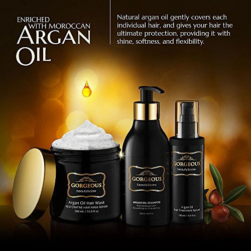 MOROCCAN OIL HAIR SHAMPOO/OIL/RESTORATIVE MASK TREATMENT Argan oil