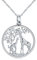 CHENGHONG Giraffe Kette Damen 925 Sterling Silber Tier Anhänger Giraffe Familie Mutter Tochter Schmuck Giraffe Geschenke für Kinder Mädchen Frauen