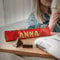 Chocolate Navidad Personalizado con Nombre - Chocolate leche y chocolate, miel, almendras y turrón personalizado con Nombre y Texto (360 gramos - Navidad)