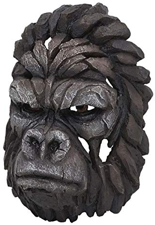 Mendler Deko Schädel HWC-H41, Wanddeko Kopf Trophäe, Polyresin Indoor Outdoor - Gorillakopf 34cm