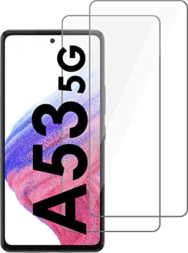 [2 Stück] Schutzglas kompatibel mit Samsung Galaxy A53 5G Panzerfolie Verbundglas Schutzfolie Echt Hart Tempered Glass 9H Kristallklar Anti-Kratzen