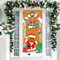 DPKOW Lebkuchenmann Haus Banner für Weihnachtsdekoration, Stoffbanner für Weihnachten Wand Drinnen Dekoration, Weihnachten Tür Hintergrund Deko, Großes Weihnachten Foto Requisiten Poster, 183*76cm