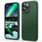 Flyzoo Flüssige Silicone Case für iPhone 14 Pro Max Hülle, Ganzkörper Silikon Handyhülle Rundumschutz Cover: 4-Schicht Schutzhülle Futter Mikrofaser, Erhöhter Rand für Bildschirm & Kamera, Klee Grün