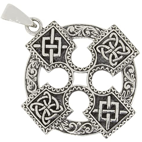 AFP Anhänger Keltisches Kreuz nordischer Schmuck 925 Sterling Silber AS-149