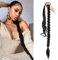 81,3 cm DIY Geflochtene Pferdeschwanzverlängerung mit Haargummi, Lange Glatt Wrap Around Pferdeschwanz Haarverlängerungen Weiche Synthetische Pferdeschwanz Haarteile für Frauen Mädchen