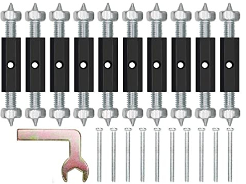10 pezzi Riparatore di cassette elettriche Riparatore di cassette Viti di supporto Asta per montaggio a parete Scatola di Riparazione Cassette Viti Supporto Rod Kit