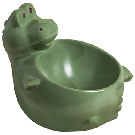 Kisangel Capacidad Comedero y Bebedero para Mascotas Cerámica Fácil De Usar Sin Esquinas Muertas