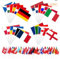 EM Flagge Klein für Euro Fußball 2024, 24 Länder Doppelseitige Stoff EM Deko Handgehaltene Flaggen, Europameisterschaft Fussball 2024 Fahne Klein für Haus Garten Bar Restaurant Party Deko (24pc)
