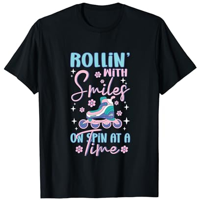 Rollerblades Blade Rollen Mit Einem Lächeln Inlineskates T-Shirt