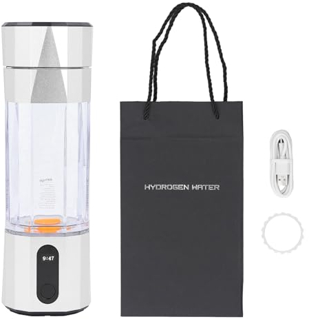 Wasserstoff-Wasserflasche, 6000 Bis 8000 PPB Wiederaufladbarer Wasserstoffgefüllter Wasserbereiter, 208 Ml Schneller Elektrolyse-Wasserstoff-Wasserionisator für Büro-Reiseübungen