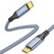 XGMATT USB C To USB C Cable 0.6M,4K@60Hz UHD Video 5A/100W PD3.1 Fast Charge Compatible with Thunderbolt 3/4 for iPhone 15Pro MacBook Dell Monitor SSd etc.Blue