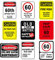WERNNSAI 60th Birthday Decorations - 9 Pcs Funny Signs & Banners for Men & Women's 60th Birthday Party Supplies